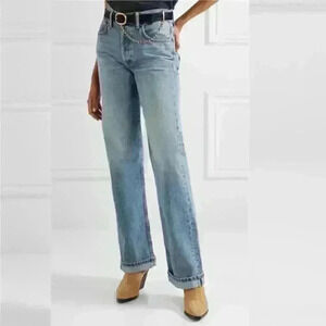 RE/DONE 90s Relaxed Long Straight in Medium Speckle Color:Medium Speckle Size 29